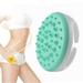Anti Cellulite Massager Silicone Body Brush & Cellulite Remover Silicone Exfoliating Body Brush & Body Scrubber Improves Fat Deposits Shower Massage Scrubber Use with Cream or Oil Green