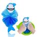 Bath Loofahs Animal Bath Sponges for Bathing Lovely Kids Loofah Bath Pouf Body Scrubber Mesh Loofah Sponges Shower Ball for Children Gentle Exfoliating