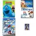 Children s 4 Pack DVD Bundle: Monsters vs. Aliens Universal Pictures Home Illumination Presents: 2-Movie Pack The Smurfs 2 Space Jam