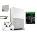 Microsoft Xbox One S 500GB Gaming Console White with The Elder Scrolls V- Skyrim BOLT AXTION Bundle Like New