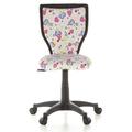 Kinderschreibtischstuhl / Kinderstuhl KIDDY LUX Flowers & Hearts Stoff rose hjh OFFICE