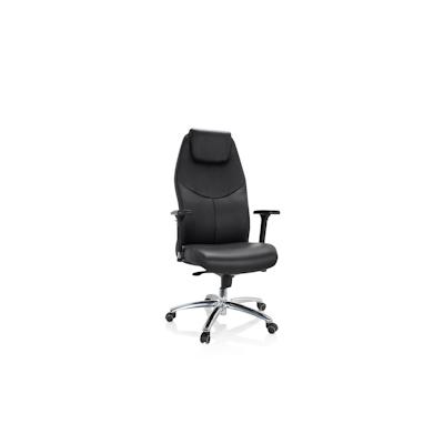 Bürostuhl / Chefsessel FERRARA Leder schwarz hjh OFFICE Image