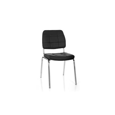 Konferenzstuhl / Besucherstuhl / Stuhl PICENO V PU schwarz hjh OFFICE Image