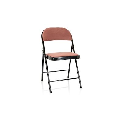 Konferenzstuhl / Besucherstuhl / Klappstuhl TUDELA I Samt rose hjh OFFICE Image
