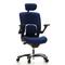 Bürostuhl / Drehstuhl VAPOR LUX Stoff blau hjh OFFICE