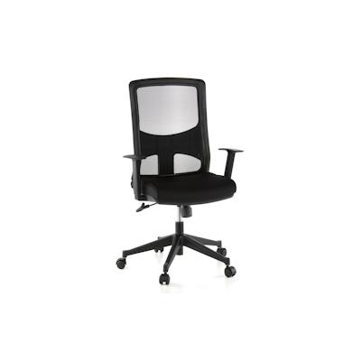 Bürostuhl / Chefsessel LAVITA Netzstoff schwarz / schwarz hjh OFFICE Image