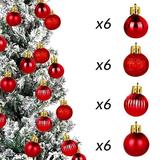 iOPQO Christmas Tree Decorations Christmas Ball Ornaments Christmas Ball Ornament 3Cm Bright Plastic Shatterproof Hanging Ball Ornament Suitable For Christmas Tree Christmas Hanging Decorations