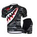 Mens Cycling Jersey Set Breathable Quick Dry Bike Bicycling Suit Reflective Cycle Shirt 4D Biking Tights Gray XL
