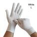 Breathable Sports/Biking/Cycling Spring/Autumn/Summer Stretch Work Gloves Full Finger Driving Mittens Anti-Slip Fishing Gloves WHITE L