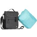 Bike handlebar bag Bike Handlebar Bag Foldable Pack Handle Bag Tool Package Holder with Waterproof Cover (Dark Grey)