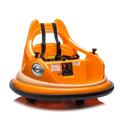 CIPACHO 12V Ride On Electric Bumper Car for Kids & Toddlers Baby Bumping Toy Cars Gifts for 18 Months Orange