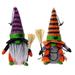 Halloween Plush Gnomes Decoration Witch Gnome Faceless Doll Ornament for Halloween Party Home Table Decor