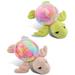 DolliBu Plush Sea Turtle Stuffed Toys - Soft Huggable Rainbow Plush Kit Adorable Sea Animal Plush toys Cute Wildlife Cuddle Gifts Super Soft Plush Doll Wildlife Toys for Kids and Adults - 2 Pack