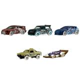 Hot Wheels 2023 Holiday/Winter Collection - Complete Set of All 5 Cars ~ Lancer Mini Cooper Subaru WRX Subaru Brat and Carbonator