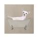 Stupell Industries Chihuahua Vintage Bathtub Pet Animals & Insects Painting Gallery Wrapped Canvas Print Wall Art