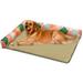 Dog Beds for Medium Small Large Dogs & Cats Durable Washable Pet Bed Orthopedic Dog Sofa Bed Fancy Design Soft Calming Sleeping Warming Puppy Bed - M(19.7 x15.75 x1.1 )