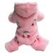 Wear-Resistant Pet Clothes - Eye-Catching Flannel Winter Pajamas - Rompers - Outdoor Use - Warm and Stylish Pet Outfit