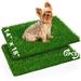 14 x 18 inch Artificial Grass Puppy Pee Pad 2-Pack Reusable Fake Grass Turf for Dog Potty Training