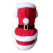 Dog Christmas Costume Santa Claus Dog Costume Christmas Dog Outfits for Small Dogs Hoodie Winter Dog Santa Suit with Cap Pet Clothes Fleece - red