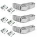 SafeTBoy Airplane 2 Point Gray & Grey Lap Bench Seat Belt Kit with Bracketry for Ford Truck 1942-1947 - 3 Belts