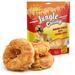 Jungle Calling Dog Treats Long Lasting Rawhide Chews for Dogs Chicken Wrapped Rawhide Donuts Chewy Snacks for Medium Large Dogs