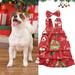 Dog Christmas Dress Dog Christmas Costumes Girl Santa Claus Stretchy Dog Dress Funny Dog Costumes Puppy Clothes with Headband Dog Outfit for Small Dogs Cats Puppy