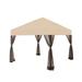 Garden Winds Replacement Canopy Top Cover Compatible with the Stockton 11x11 Pop Up Gazebo - RipLock 350