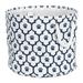 Bone Dry Pet Storage Toy Basket Lattice Paw Small Round White/Navy