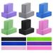 12Pcs Yoga Blocks and 6Pcs Resistance Band Set EVA Foam Non-Slip High-Density Dance Brick Multicolor