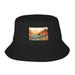 ZICANCN Bucket Hat Unisex for Men Women Llama Cute Childish Fashion Fishing Hat Cute Fisherman Cap Black