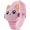 Kids Watch Girls Watch Digital Cute Shape LED Fashion Silicone Band Clamshell Design Wrist Watch Girl