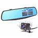 4.3Inch Car Dash Cam Driving Recorder HD 1080P Mirror Dvr Dash Cam Dual Lens Video Recorder Car DVR Dash Camera