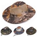 D-GROEE Unisex Wide Brim Camo Boonie Hat Fishing Hats Boonie Caps Camo Bucket Hats Foldable Sun Protection Mesh Cap for Hunting Fishing Outdoor Beach