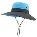 Sun Hats for Women Visors Hat Fishing Fisher Beach Hat UV Protection Cap Black Casual Womens Summer Caps Ponytail Wide Brim Hat Sky Blue