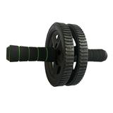 Abdominal wheel Exercise Ab Wheel Roller Non-slip Sponge Handle Dual Wheels Abdominal Roller Wheel for Workout Fitness (Black)