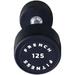 French Fitness Urethane Round Pro Style Dumbbell 125 lbs - Single (New)