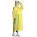 Raincoats for Adults Reusable EVA Rain Ponchos Lightweight Rain Coat Waterproof Rain Gear for Men and Women 350G - yellow