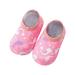 Penkiiy Baby Socks Toddler Girls Boys Breathable Kids Non-slip Print Indoor Hot Pink Kids Socks for 6-9 Months