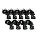 Golf Head Covers Mallet Putter Professionals Outdoor Training Equipment 9pcs Iron Black