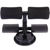 Suction cup abdominal assist 1PC Household Fitness Equipment Suction Cup Sit-up Assist Device Abdominal Trainer for Home Exercise Sports (Black Double Bar)