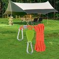 Camping Tent Rope Reflective Rope Tent Guy Ropes Tent Wind Rope Outdoor Guy Lines for Canopy Shelter Tent Tarp Activity Hammock Fishing 4mx4mm