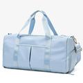 Waterproof Oxford Gym Bags Men Women Travel Fitness Training Bag Sport Bag With Shoes Compartment Blue