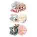 HGWXX7 hair clip hair clips for women claw clips for thick hair Girls Artificial Flower Hair Accessories Hair Clips Set Baby Hair Bow Flower E One Size