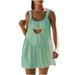 Women s Tennis Dress Casual Summer Cut Out Dresses with Built in Bra and Shorts Athletic Dress Workout Outfits