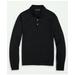 Brooks Brothers Men's Fine Merino Wool Sweater Polo | Black | Size Large