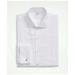 Brooks Brothers Men's Stretch Cotton Broadcloth English Collar, 10-Pleat Tuxedo Shirt | White | Size 17 36