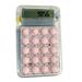 Ovzne Office Desk Calculator Cute Calculator for Kids 12 Digits Battery Financial Calculator with Big Button Large Display for Office Home and School Pink