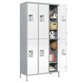 STANI Metal Locker 6 Doors Employees Locker Storage Cabinet Locker School Hospital Gym Locker Requires Assembly