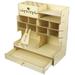 Desk organizer Wood Desk Organizer Compartments DIY Pen Holder Organizer Box Desktop Stationery Storage Box