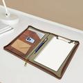 Leather Portfolio Folder Padfolio Business Padfolio Organizer Document Brown